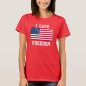 女性の愛国心Tシャツ Tシャツ (正面)