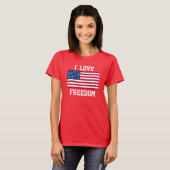 女性の愛国心Tシャツ Tシャツ (正面フル)