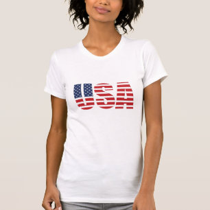 女性の愛国心Tシャツ Tシャツ