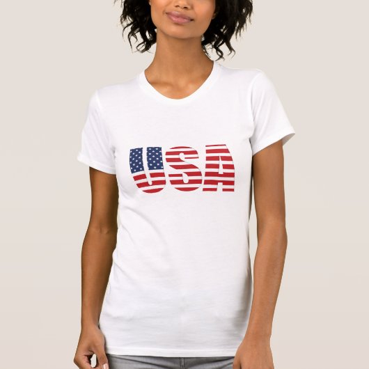 女性の愛国心Tシャツ Tシャツ (正面)