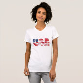 女性の愛国心Tシャツ Tシャツ (正面フル)
