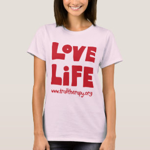 女性の愛生命綿のTシャツ Tシャツ