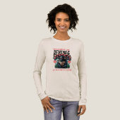 女性の成功 復讐 教訓 長袖 トライブレンドTシャツ (正面全体)