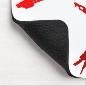 女性の戦士の記号のマウスパッド マウスパッド (コーナー)