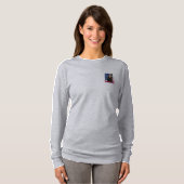 女性の戦術的祈りの言葉戦士長袖 Tシャツ (正面フル)