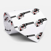 女性の手および銃 ネクタイ (ロール)