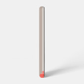 女性の手が目覚まし時計のスヌーズボタンを押す SAMSUNG GALAXYケース (左側面)