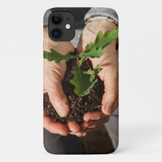 女性の手に小さなオーク Case-Mate iPhoneケース (裏面)