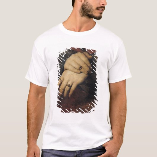 女性の手の勉強 Tシャツ (正面)