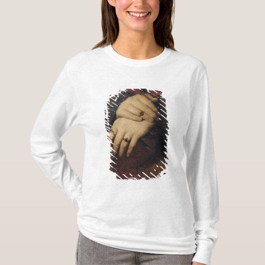 女性の手の勉強 Tシャツ (正面)