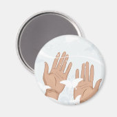 女性の手 マグネット (正面/裏面)