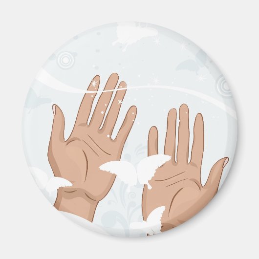 女性の手 マグネット (正面)