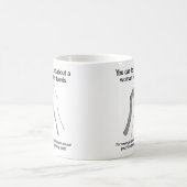 女性の手　面白いマグカップ コーヒーマグカップ (中央)