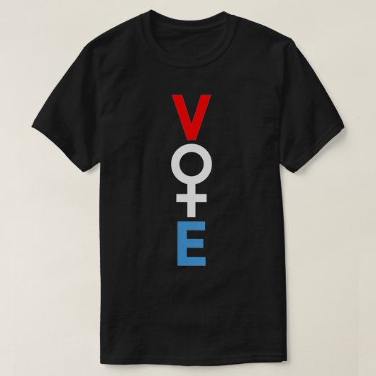 女性の投票女性の権利フェミニスト2022選挙V Tシャツ (デザイン正面)