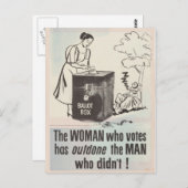女性の投票権 – ヴィンテージ ポストカード (正面/裏面)