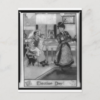 女性の投票！ ポストカード