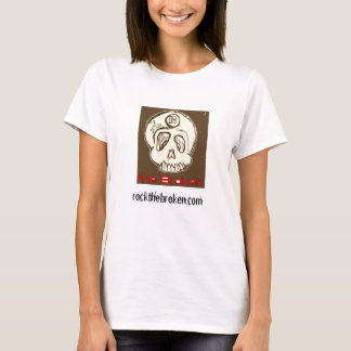 女性の折れた長い袖ティー Tシャツ