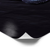 女性の抽象芸術のポートレート – テクスチャ ポスター (コーナー)