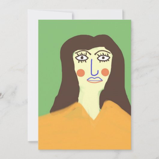 女性の抽象芸術 シーズンカード (正面)