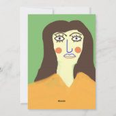 女性の抽象芸術 シーズンカード (裏面)