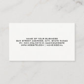 女性の持ち上げ重量 | パーソナルトレーナー 名刺 (裏面)