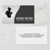 女性の持ち上げ重量 | パーソナルトレーナー 名刺 (正面/裏面)