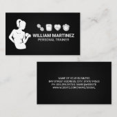 女性の持上げ | フィットネスアイコン 名刺 (正面/裏面)