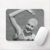 女性の振ること マウスパッド (マウス)