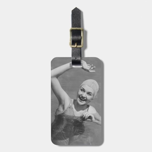 女性の振ること ラゲッジタグ (正面縦)