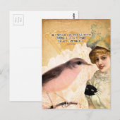 女性の推測 ポストカード (正面/裏面)