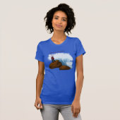 女性の救助者のTシャツ Tシャツ (正面フル)