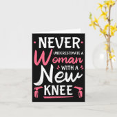 女性の新しい膝関節置換術を侮ってはいけません S カード (黄色い花)