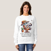 女性の新年の正直な決議 スウェットシャツ (正面フル)