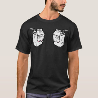 女性の新鮮なミルク授乳ユーモアのある母性M, ママ, 新しいお母さん Tシャツ