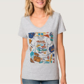 女性の旅行 Tシャツ (正面)