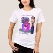 女性の日おめでとう | 3月8日ライト トライブレンドTシャツ (正面)