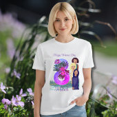 女性の日おめでとう | 3月8日ライト トライブレンドTシャツ