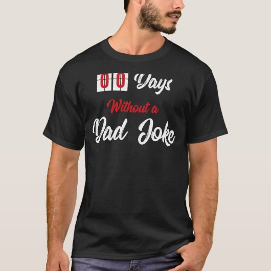 女性の日のジョークのないゼロ男性へパパ Tシャツ (正面)