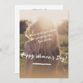 女性の日のポスター 招待状 (正面/裏面)