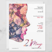 女性の日の招待チラシ (正面)