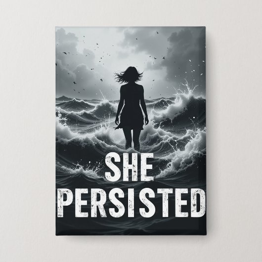 女性の日の贈り物 缶バッジ (正面)