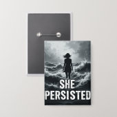 女性の日の贈り物 缶バッジ (正面/裏面)