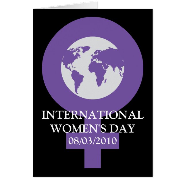 女性の日カード (正面)