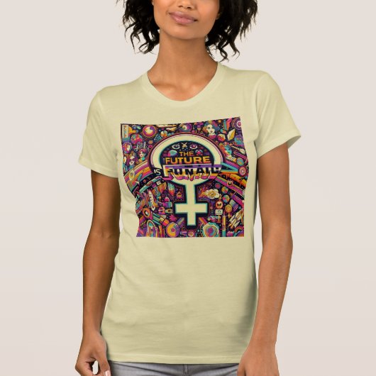 女性の日スリムフィット Tシャツ (正面)