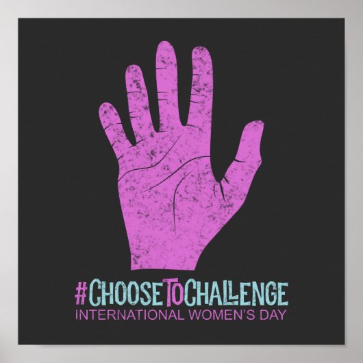 女性の日国際的に挑戦する ポスター (正面)