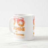 女性の日差しとゴーストハント好き コーヒーマグカップ (正面左)