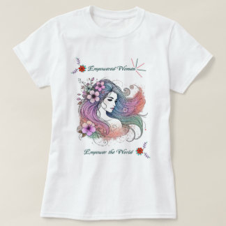 女性の日感動的Tシャツ Tシャツ