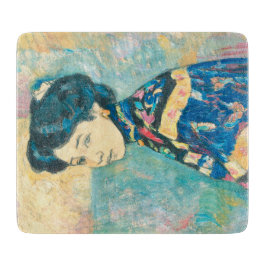 女性の日本のポートレート（藤島武二） カッティングボード