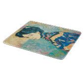 女性の日本のポートレート（藤島武二） カッティングボード (角)