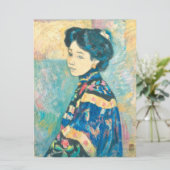 女性の日本のポートレート（藤島武二） カード (スタンド正面)